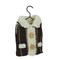 Raz Alpine Chic Winter Vest with Faux Fur on Hanger Christmas Ornament - 5.25"